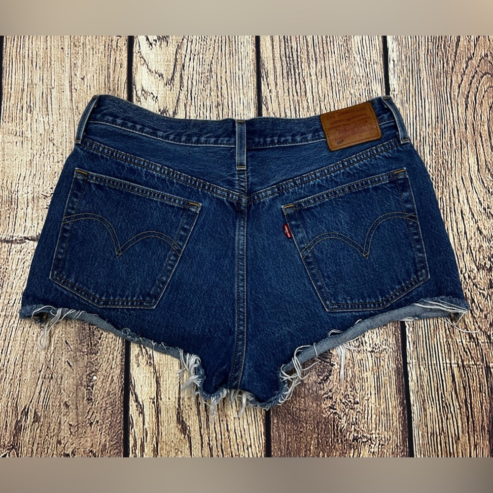 Levi’s 501 Dark Wash Button Fly Jean Shorts Sz. 30